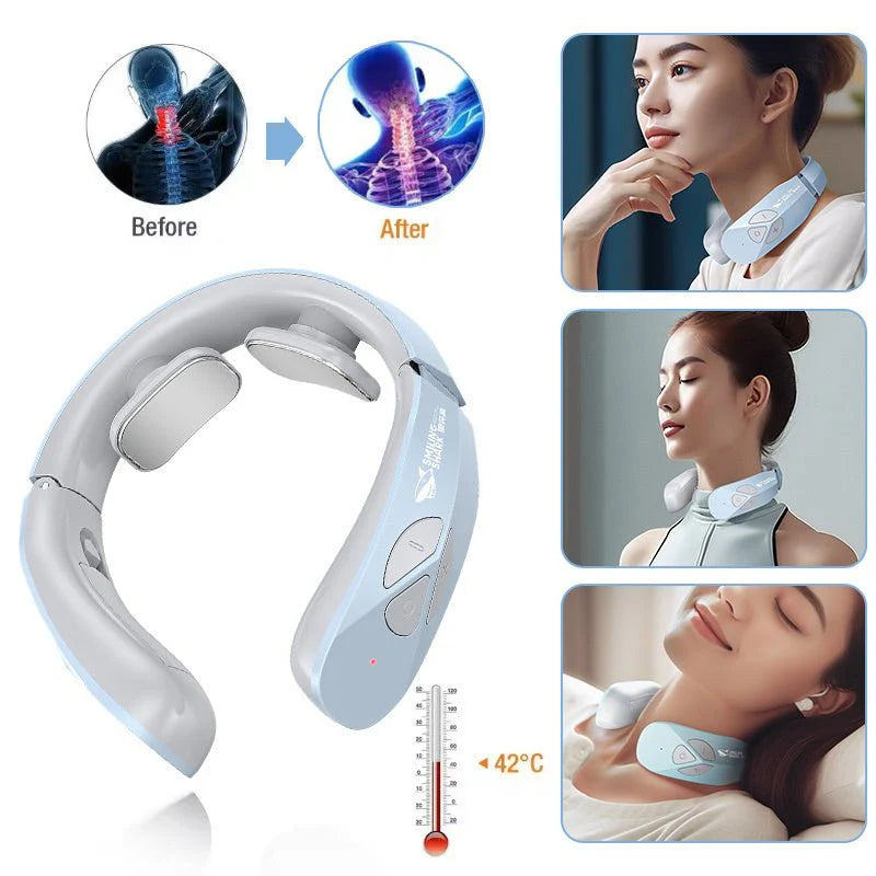 Electric Neck Massager, Pain Relief Heating Function