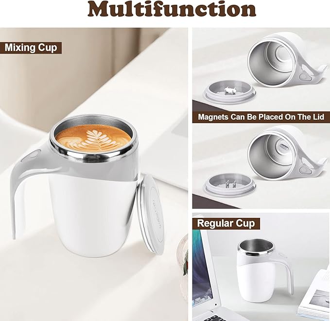Self Stirring Mug with Lid