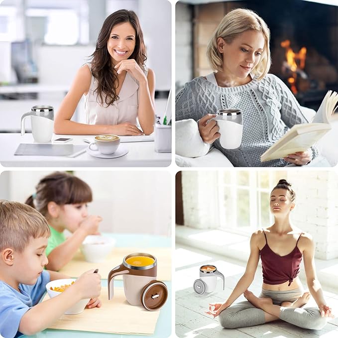 Self Stirring Mug with Lid