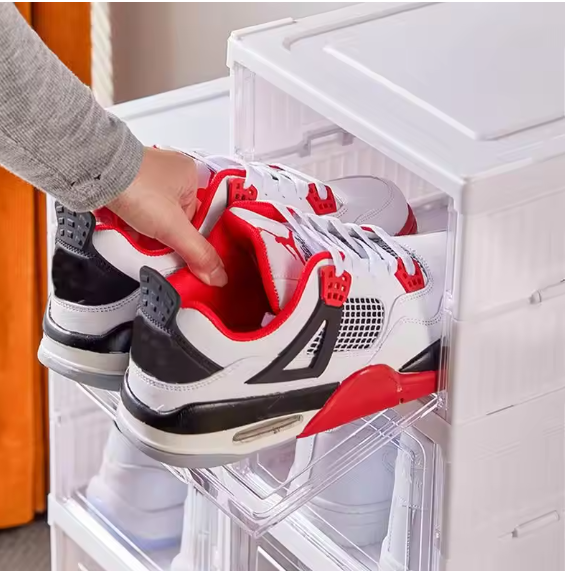 Foldable Storage Boxes Set (4-Piece Organizer)